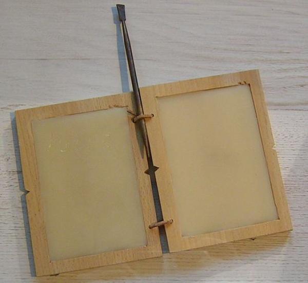 Roman Tabula or Wax Tablet with Stylus
