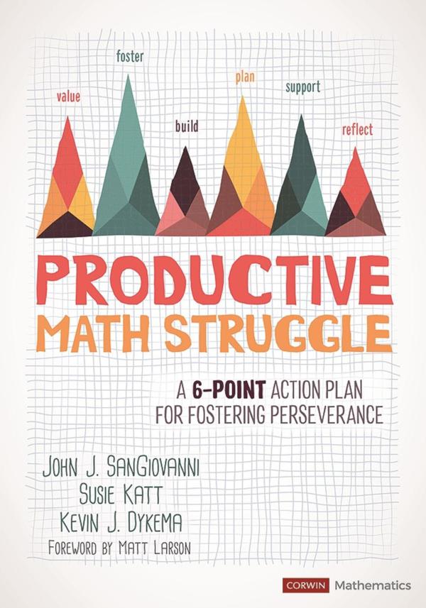 Book cover showing title Productive Math Struggle