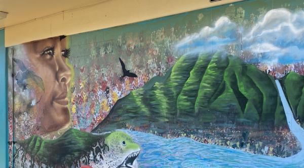 Classroom wall painting in O’ahu, Hawai’i