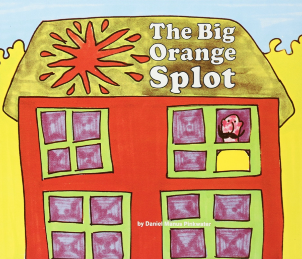 Book cover showing title The Big Orange Splot